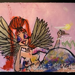 Thijs Heijnen - In angels we trust - handbeschilderde - zeefdrukken