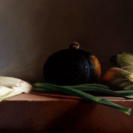 Meesterschilder Marcel Ruben staat bekend om zijn uitzonderlijk verfijnde schildertechniek en oog voor detail. Zijn stillevens, vaak met koperen potten, glaswerk en vogels, ademen een tijdloze rust en vakmanschap. Elk werk is met uiterste precisie opgebouwd in vele lagen olieverf, waardoor licht en textuur tot leven komen – pure meesterschilderkunst van de hoogste kwaliteit.