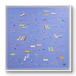 Nuria - Garcia - Miro - 2d mini sculptures - on canvas